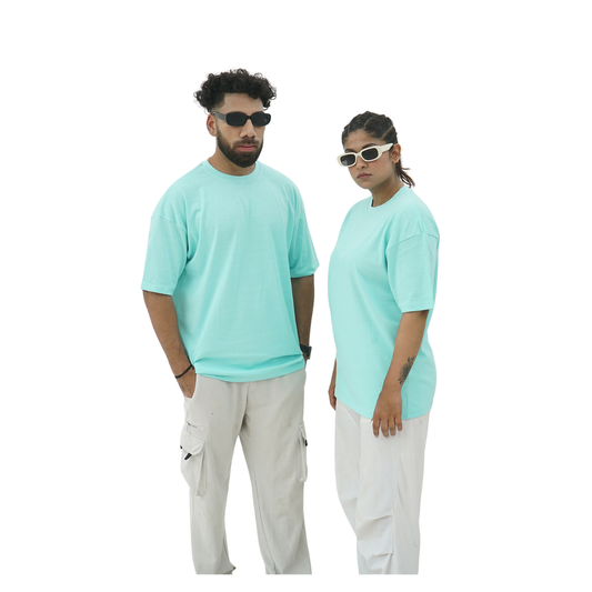 Over Size Tees - Sky