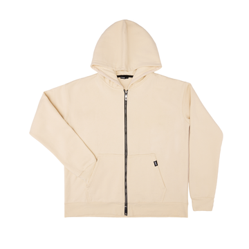 Zipper Hoddies - Cream