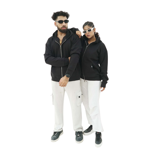 Zipper Hoddies - Black